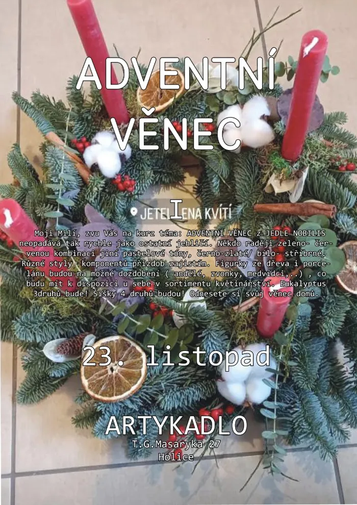 Plakát – Adventní věnec