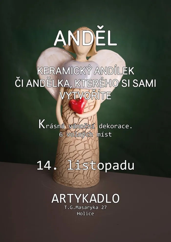 Plakát – Keramický anděl / andělka