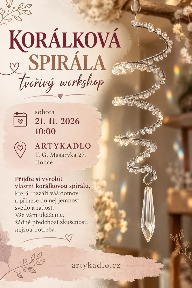 Plakát – Korálková spirála